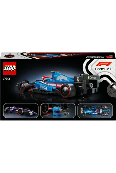® Speed Champions Visa Cash App RB VCARB 01 F1® 77246 - Araba Yapım Seti (248 Parça) - 4