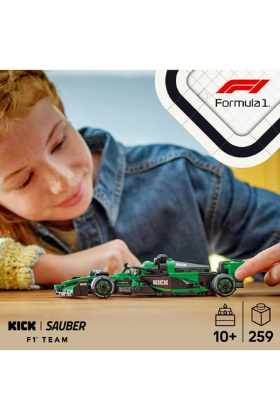 ® Speed Champions KICK Sauber F1® Team C44 Yarış Arabası 77247-10+ Oyuncak Yapım Seti(259 Parça) - 5