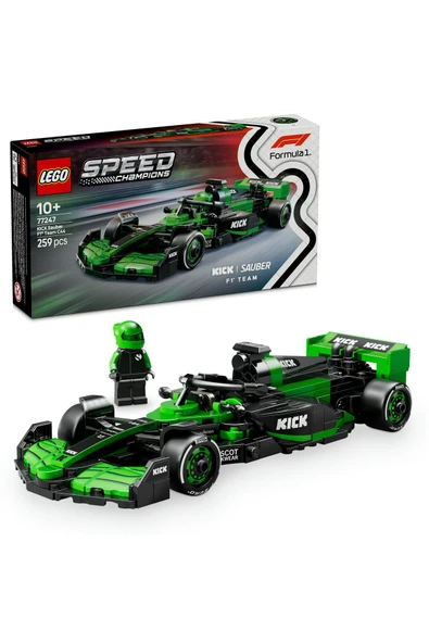 ® Speed Champions KICK Sauber F1® Team C44 Yarış Arabası 77247-10+ Oyuncak Yapım Seti(259 Parça)