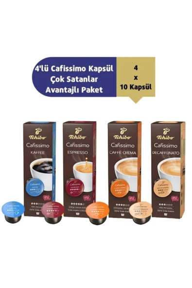4'lü Cafissimo Kapsül 4x10 Kapsül Paketi