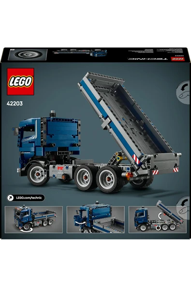 LEGO ® Technic Damperli Kamyon 42203 - 9+ Çocuklar için Yaratıcı Oyuncak Yapım Seti (462 Parça) - 4