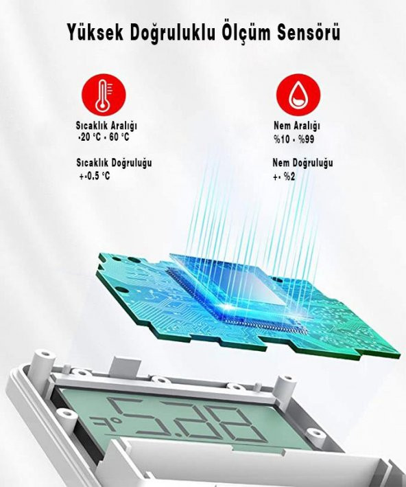 ThermoPro TP357 Akıllı İç Mekan Isı ve Nem Ölçer Termometre - 5