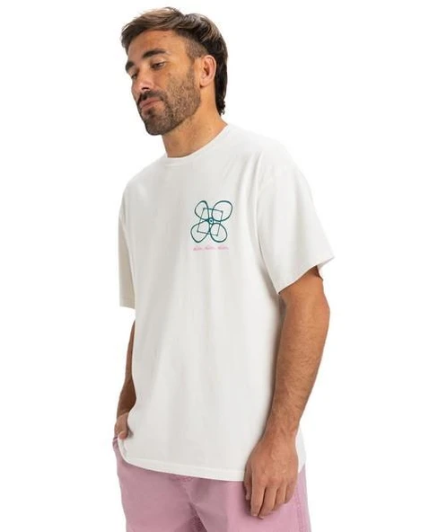 Quiksilver EQYZT08032-WBK0 Hw Outside inside Ss Erkek Spor Tişört - 3