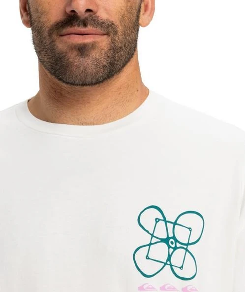 Quiksilver EQYZT08032-WBK0 Hw Outside inside Ss Erkek Spor Tişört - 5