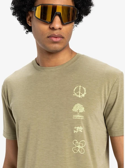 Quiksilver EQYKT04372-TMSH Coastal Run Ss Erkek Spor Tişört - 3