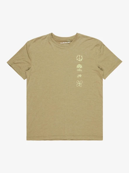 Quiksilver EQYKT04372-TMSH Coastal Run Ss Erkek Spor Tişört - 5
