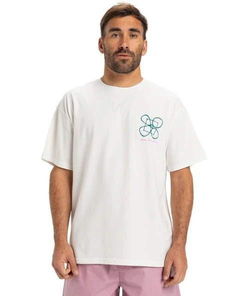 Quiksilver EQYZT08032-WBK0 Hw Outside inside Ss Erkek Spor Tişört - 1
