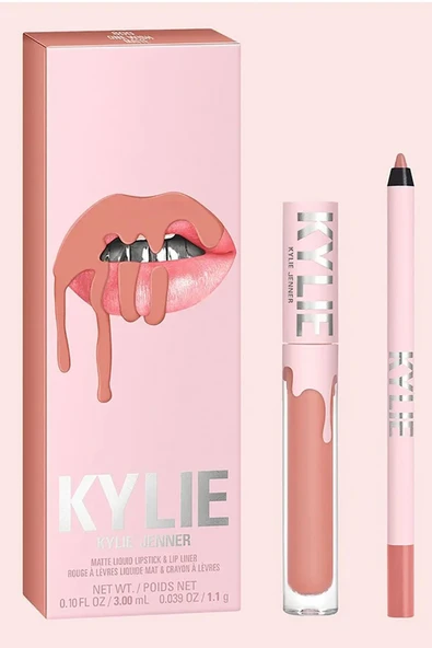 Kylie Dudak Kalemi ve Mat Likit Ruj Set 800 One Wish - Resim 6