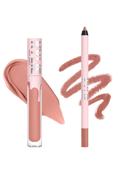 Kylie Dudak Kalemi ve Mat Likit Ruj Set 700 Bare