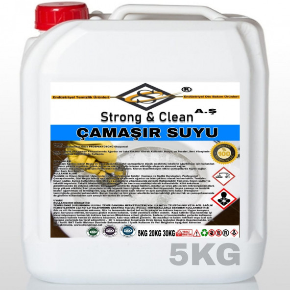 Çamaşır Suyu Klorlu 5KG