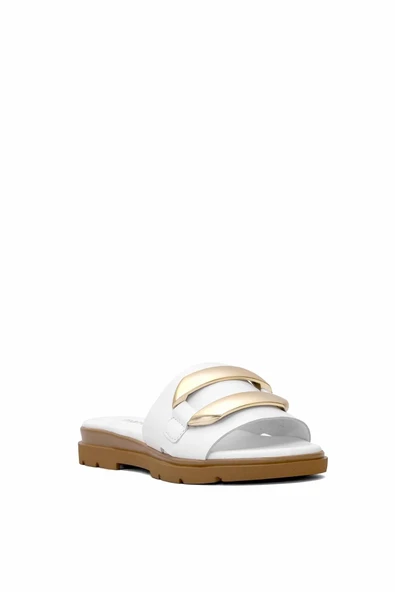 Mammamia 1375LX Kadın Deri Terlik - Resim 2