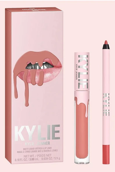 Kylie Dudak Kalemi ve Mat Likit Ruj Set 704 Sweater Weather - Resim 6