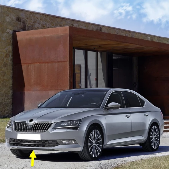 Skoda Superb 2015-2019 Ön Tampon Alt Orta Plastik Rüzgarlık 3V0807061