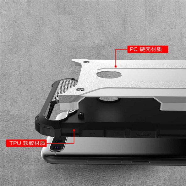 Huawei Y7 2018 Kılıf Zore Crash Silikon Kapak - 3