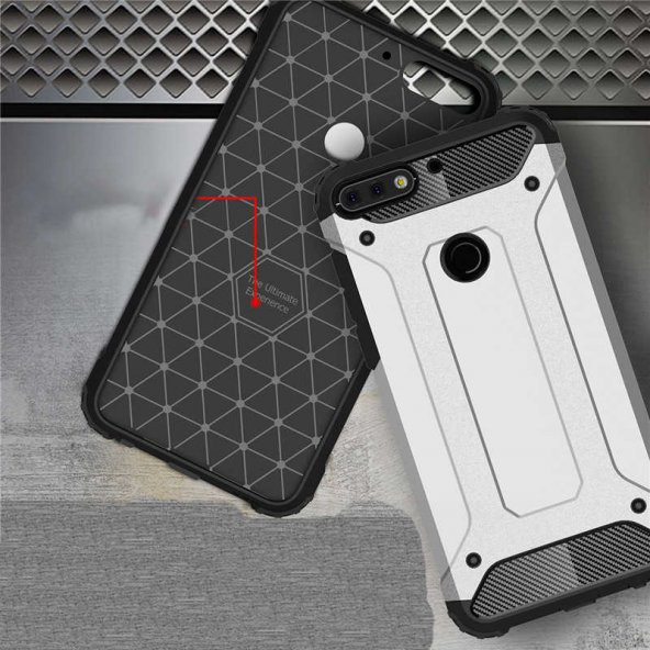 Huawei Y7 2018 Kılıf Zore Crash Silikon Kapak - 4