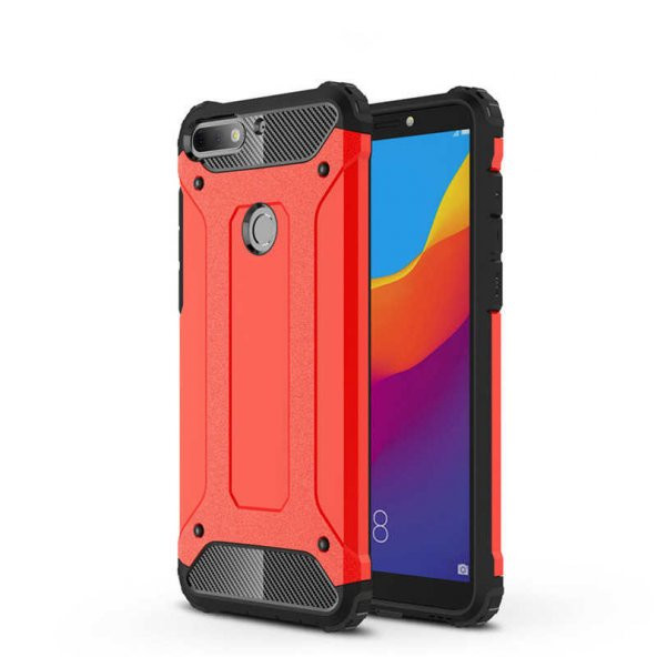 Huawei Y7 2018 Kılıf Zore Crash Silikon Kapak - 6