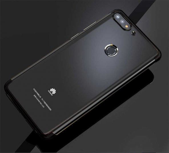 Huawei Y7 2018 Kılıf Zore Dört Köşeli Lazer Silikon Kapak - 8