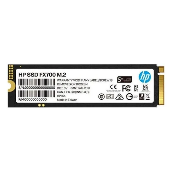 HP FX700 4 TB 8U2N7AA 7200/ Mbs - 6200 / Mbs PCI-Express 4.0 2280 M.2 SSD