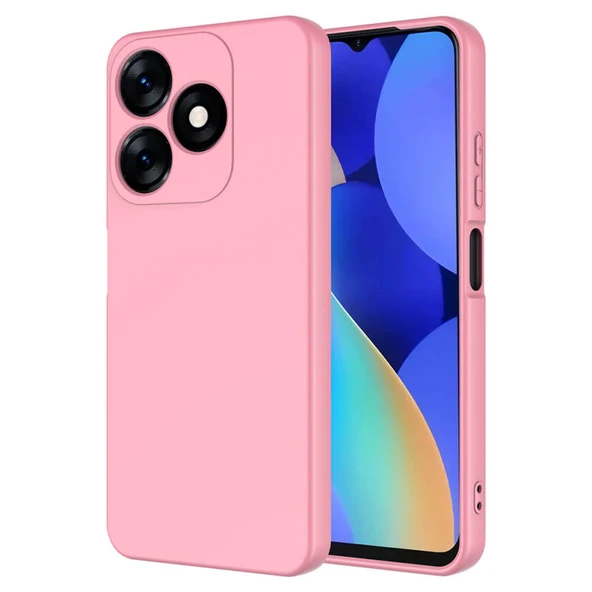 Tecno Spark 10C Kılıf Yumuşak Doku ve Kadife Dolgulu Clay Premium Silikon Kapak