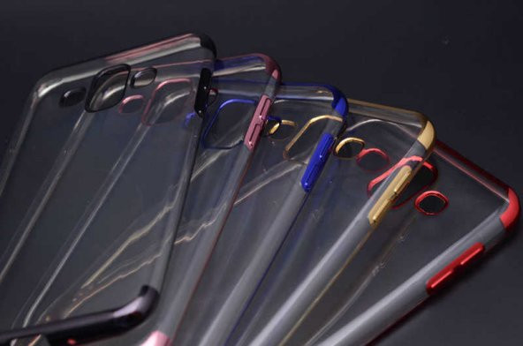 Galaxy J7 Duo Kılıf Zore Dört Köşeli Lazer Silikon - 2