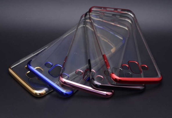 Galaxy J7 Duo Kılıf Zore Dört Köşeli Lazer Silikon - 4