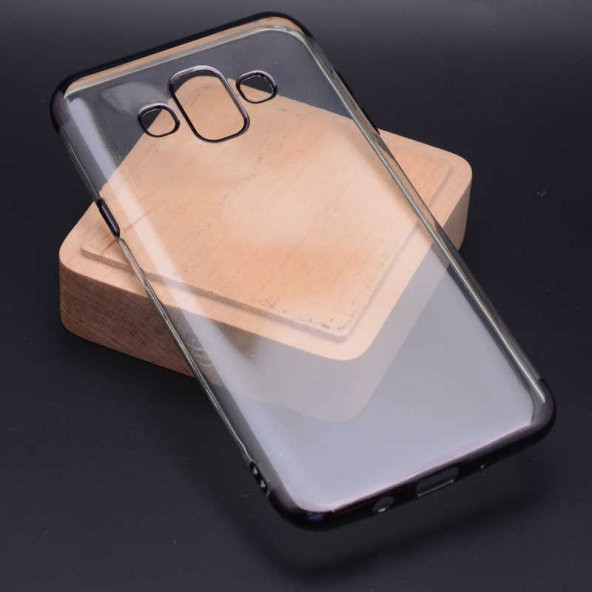 Galaxy J7 Duo Kılıf Zore Dört Köşeli Lazer Silikon - 5