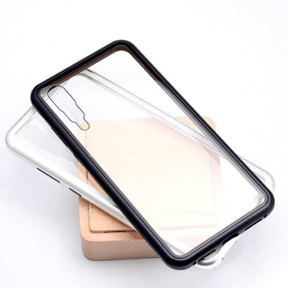 Huawei P20 Pro Kılıf Zore Devrim Mıknatıslı Cam Kapak - 2
