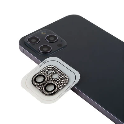 Apple iPhone 11 İçin Taş Detaylı CL-08 Kamera Lens Koruyucu