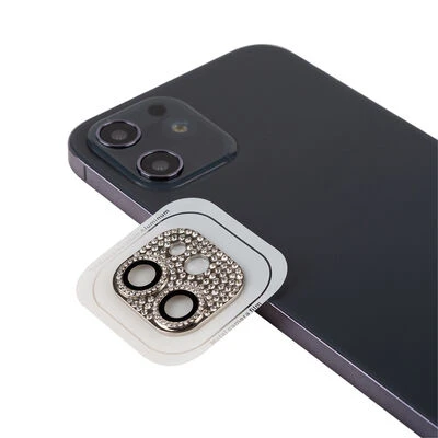 Apple iPhone 11 İçin Taş Detaylı CL-08 Kamera Lens Koruyucu