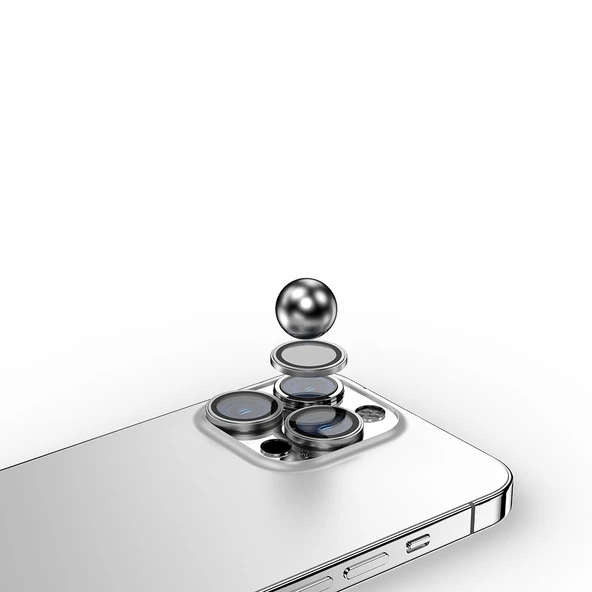 iPhone 15 Safir Kamera Lens Koruyucu Parmak İzi Önleyici CL-11 - 2