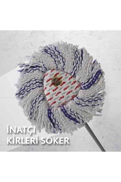 Vileda 4 Paket Turbo 3in1 Extra Pedli Mikrofiber Yedek Paspas - Resim 4