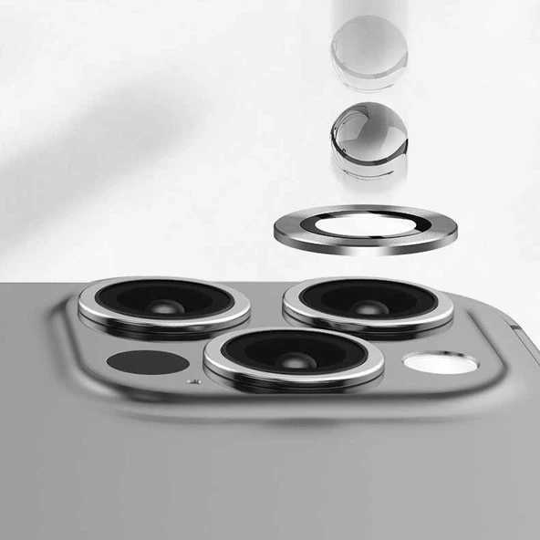 Apple iPhone 13 Pro Max Uyumlu Kamera Lens Koruyucu Anti FingerPrint Özellikli CL-12 Protector