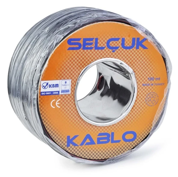 SELÇUK 2X0,75 mm Hoparlör Kablosu SİYAH