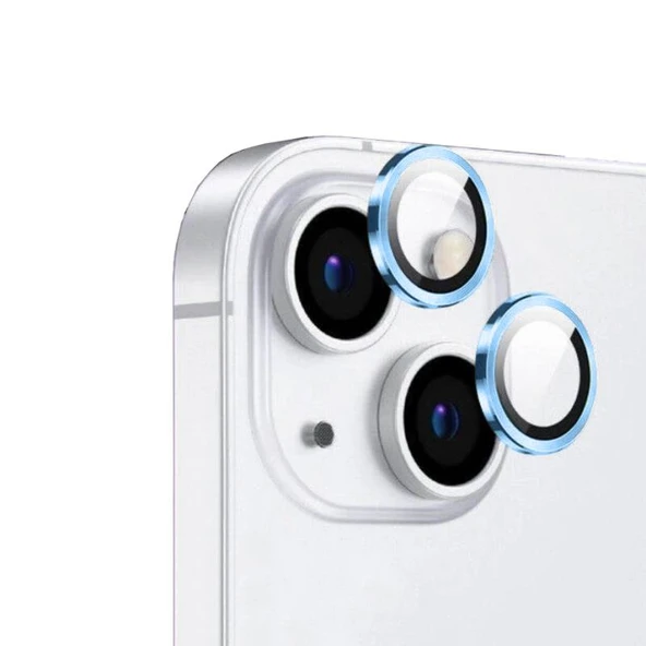 iPhone 14 İçin CL-12 Premium Safir Parmak İzi Bırakmayan Anti-Reflective Kamera Lens Koruyucu