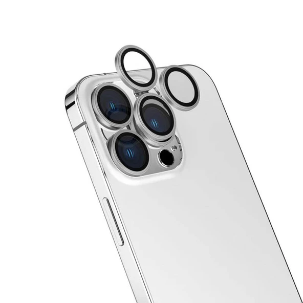 iPhone 16 Pro Max Kamera Lens Koruyucu Parmak İzi Bırakmayaz CL-15 Koruyucu