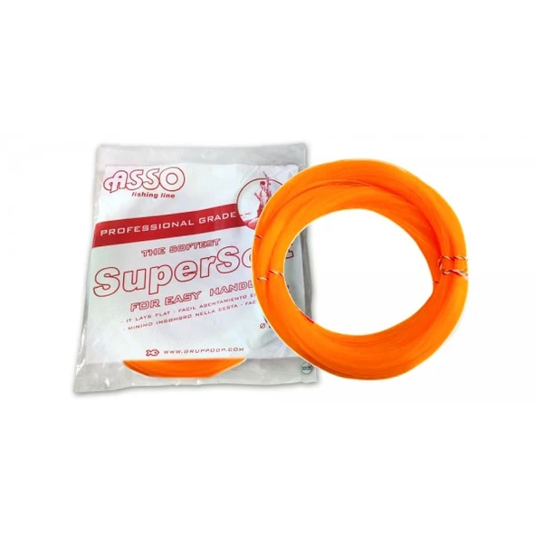 Asso Super Soft Çile 1.000mt Monofilament Misina Sarı  0.50 mm
