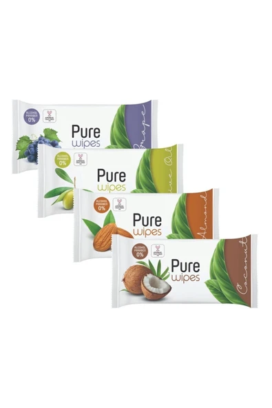 Pure Baby Pure Wipes Meyveli Islak Havlu 4x50 (200yaprak)