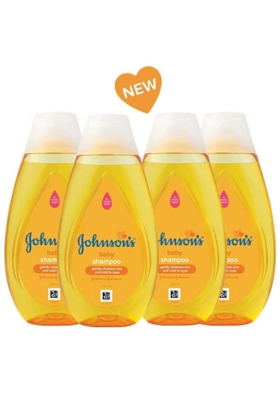 Johnsons Baby Bebek Şampuanı 200 ml 4'lü Paket