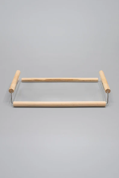 Modern Tasarım Şeffaf Pleksi, Şık Servis ve Sunum Tepsisi - 4