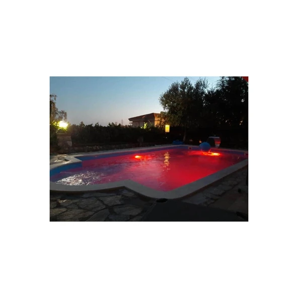 32 Watt 12 Volt Tenda Led Mavi Sıva Üstü Havuz Lambası 32w 12v - Resim 4