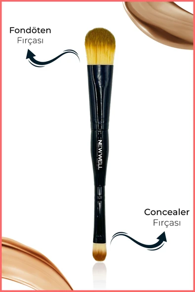 Çok Amaçlı Concealer ve Fondöten Fırçası - 1