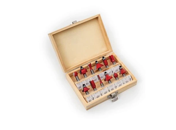 Ahşap Freze Uç Seti 8 mm 12 Parça ürün görseli 1