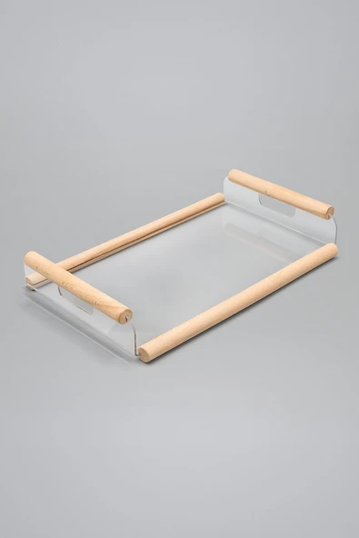 Modern Tasarım Şeffaf Pleksi, Şık Servis ve Sunum Tepsisi - 2