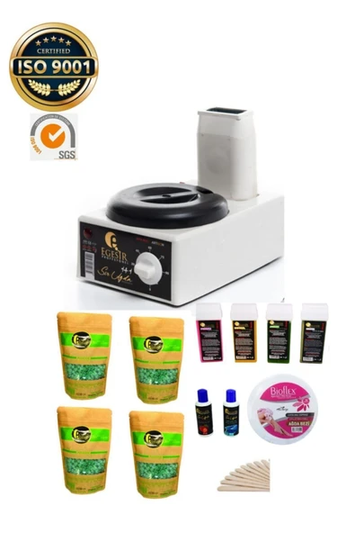 1+1 Kartuşlu Roll-on Makine Soyulabilen Sir Boncuk Ağda Yağ Spatula Ekonomik Set2