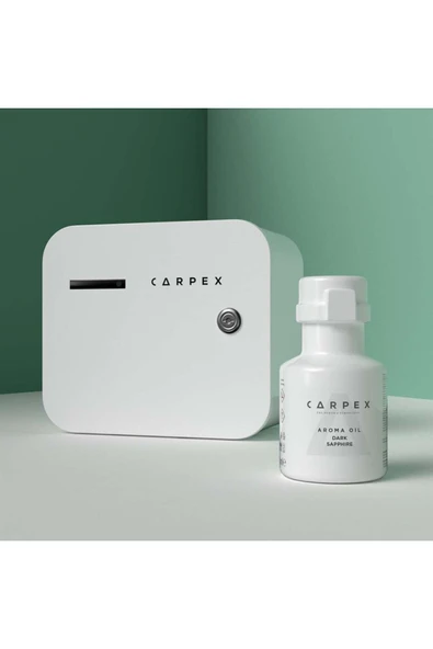 CARPEX A1 Eco Geniş Alan Koku Makinesi ve Dark Sapphire A1 Koku Kartuşu 200 ML Seti