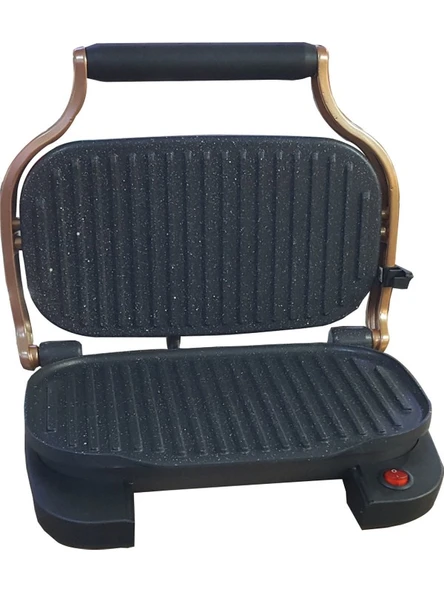 AKSU Vintage Mini Izgara ve Tost Makinesi - Antrasit