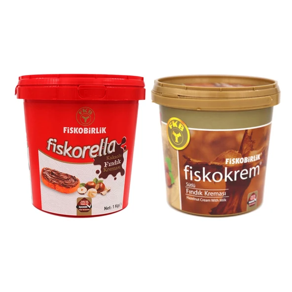 Fiskobirlik Fiskokrem Sütlü Fın.Krm.1 Kg + Fiskorella Kak.Fın.Krm 1 kg