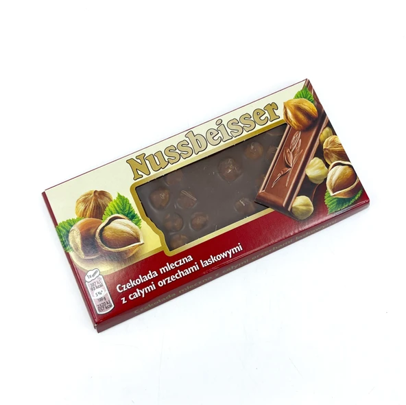 Nussbeisser Bütün Fındıklı Sütlü Çikolata 100 g - 2