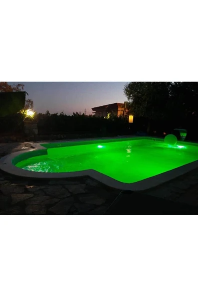32 Watt 12 Volt Tenda Sıva Üstü Turkuaz Led Havuz Lambası 32w 12v - 5