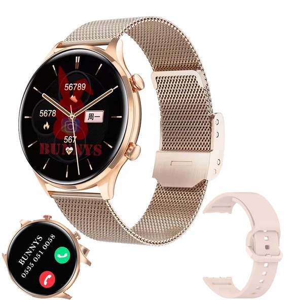 Bunnys Reeder S23 Pro Max Uyumlu Su Geçirmez Akıllı Saat Mini 1.32 İnç AMOLED ürün görseli